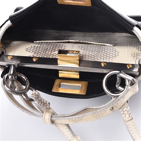 fendi peekaboo essentially on sale|Fendi peekaboo snakeskin.